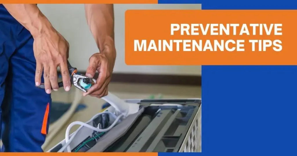 A tech fixing an AC unit